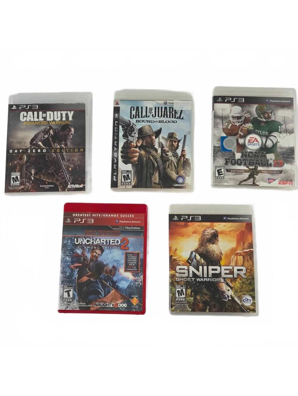 PS3 Lot: Call of Duty, Uncharted 2, NCAA Football 13, Call of Juarez, Sniper